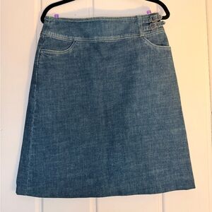 French Dressing Jean Denim A-Line Skirt sz8